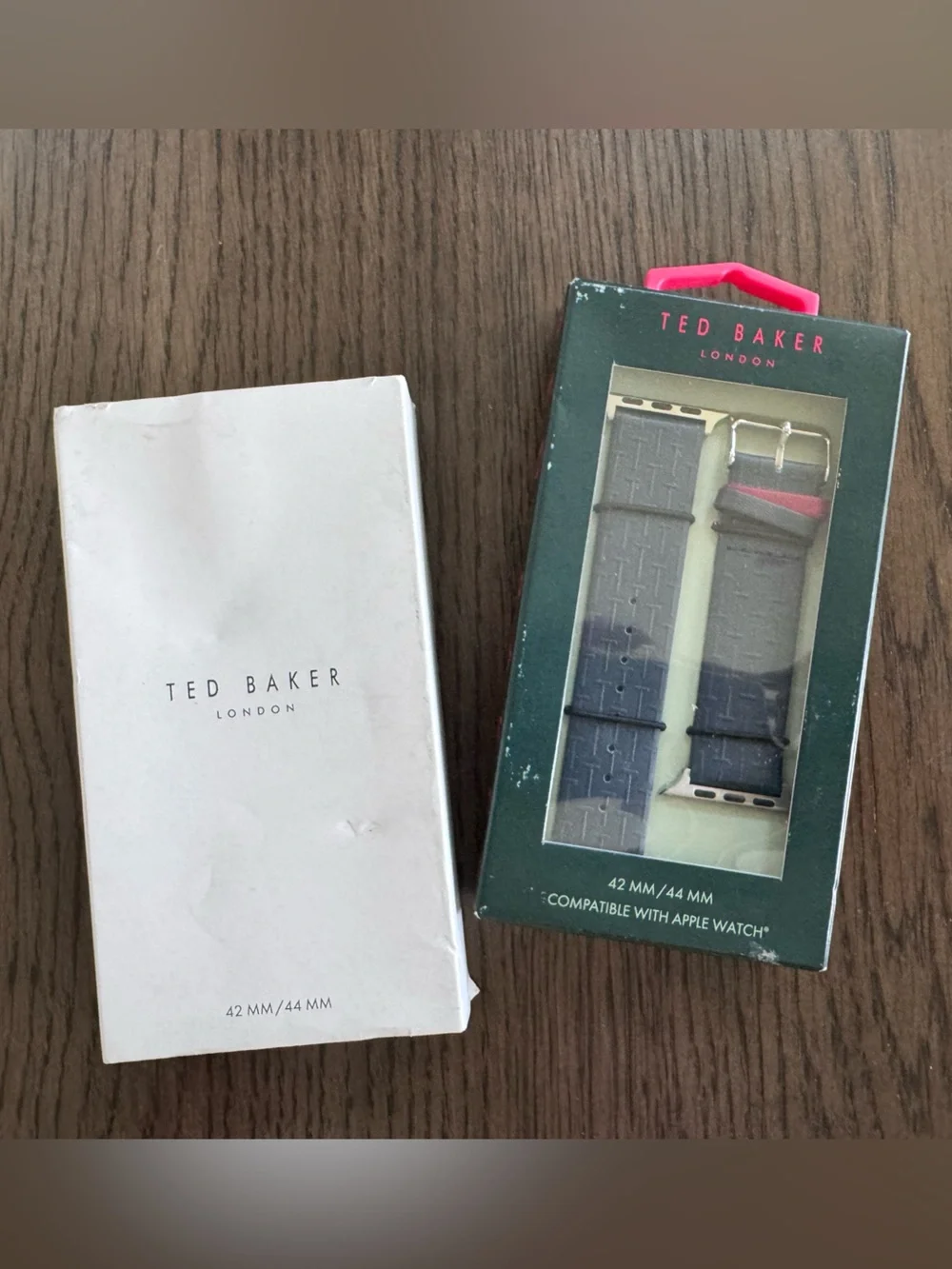 New in Box - Ted Baker Navy Watch Strap with Red Accent for iPhone 42MM / 44MM